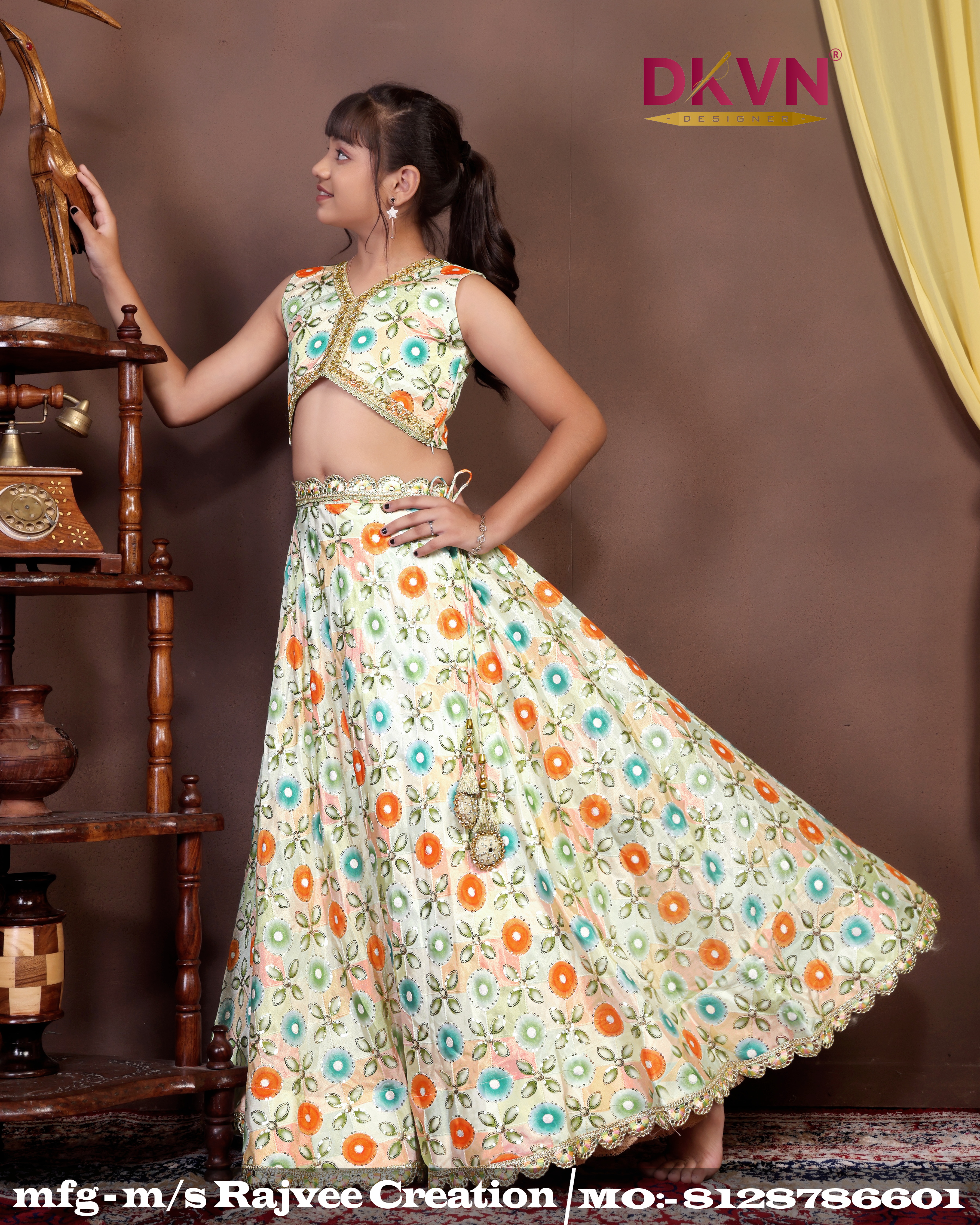 Floral Glow Designer Lehenga Set - Image 3